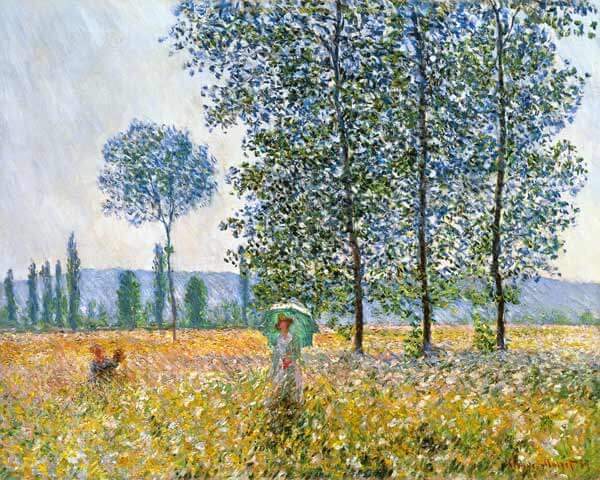 Campo de Primavera, obra del pintor francés Claude Monet