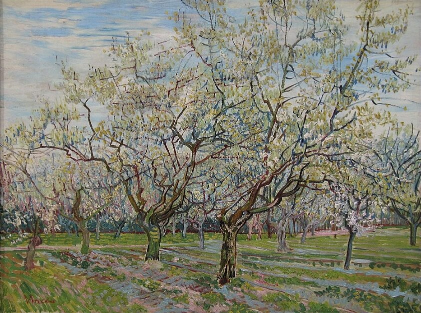 El Huerto Blanco, obras y pinturas impresionistas conocidas de Vincent Van Gogh
