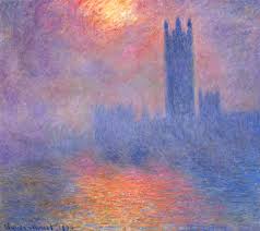 El Parlamento de Londres, cuadro impresionista del pintor francés Claude Monet