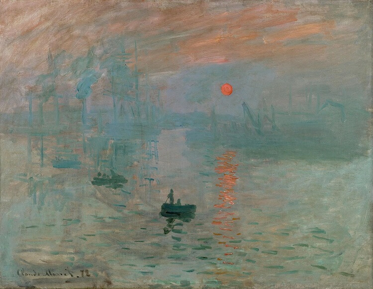 Amanecer, obra impresionista del pintor francés Claude Monet