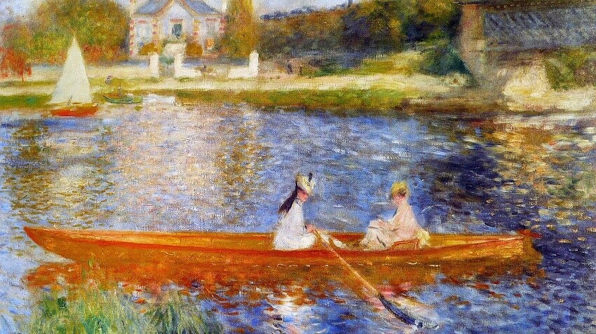 El Sena en Asieres, cuadros impresionistas de Renoir