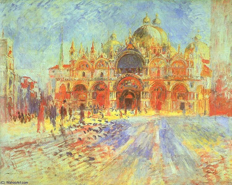 La Plaza de San Marcos, cuadro del impresionismo de Renoir