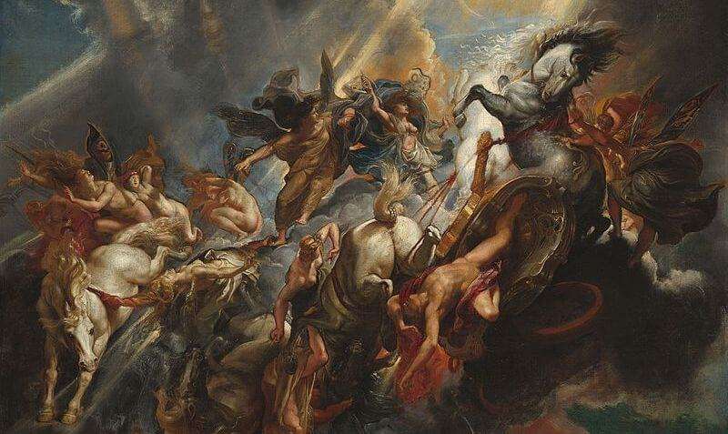 La caída de Phaeton, obra de Rubens, Academicismo