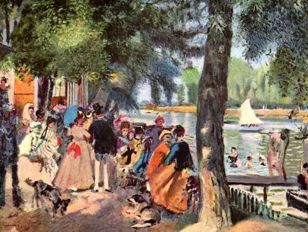 Pintura impresionista - Baños en la Grenouillere - Renoir