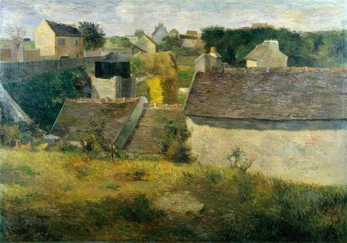 Obras del impresionismo - Casas en Vaugirard - Gauguin