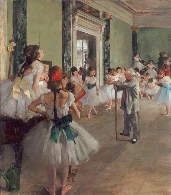 Clase de Ballet, cuadros impresionistas de Edgar Degas. Impresionismo Francés.