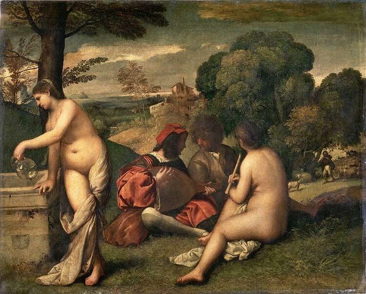 Concierto Campestre obras de Giorgione