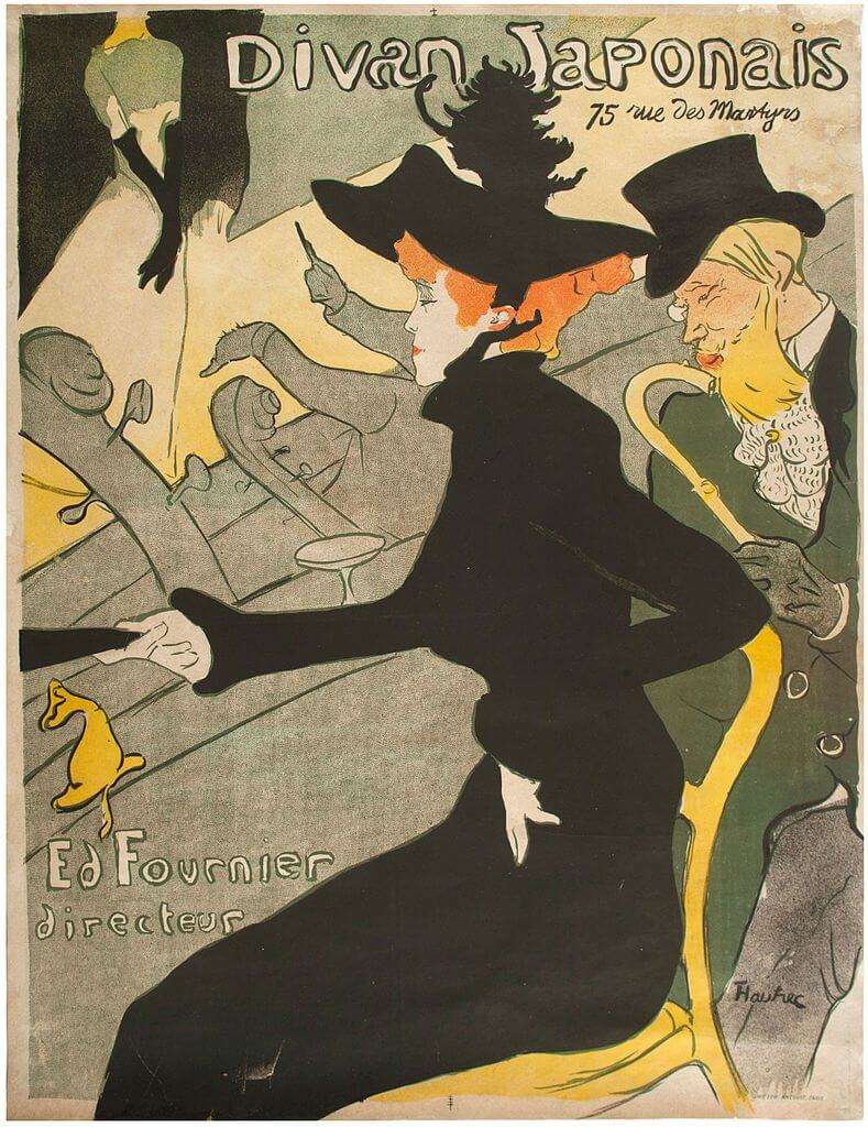 Obras del impresionismo - Divan Japonés - Lautrec