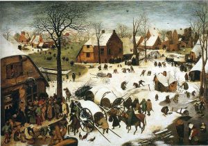 Obras de Peter Brueghel el viejo "El empadronamiento de Belén"