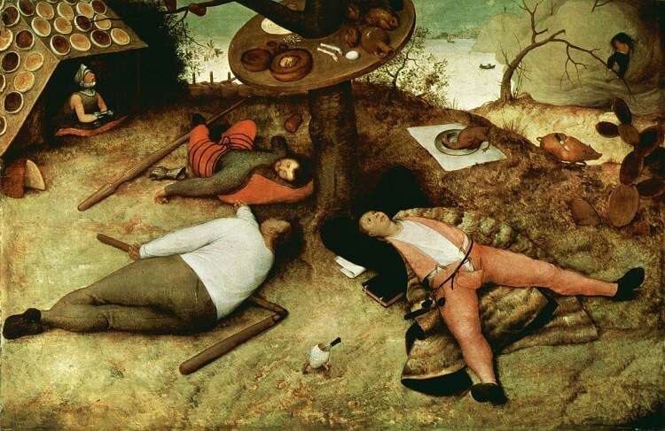 Mejores obras de Peter Brueghel el Viejo "El paisaje de Jauja"