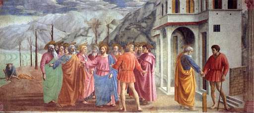 Obras de Masaccio - El tributo