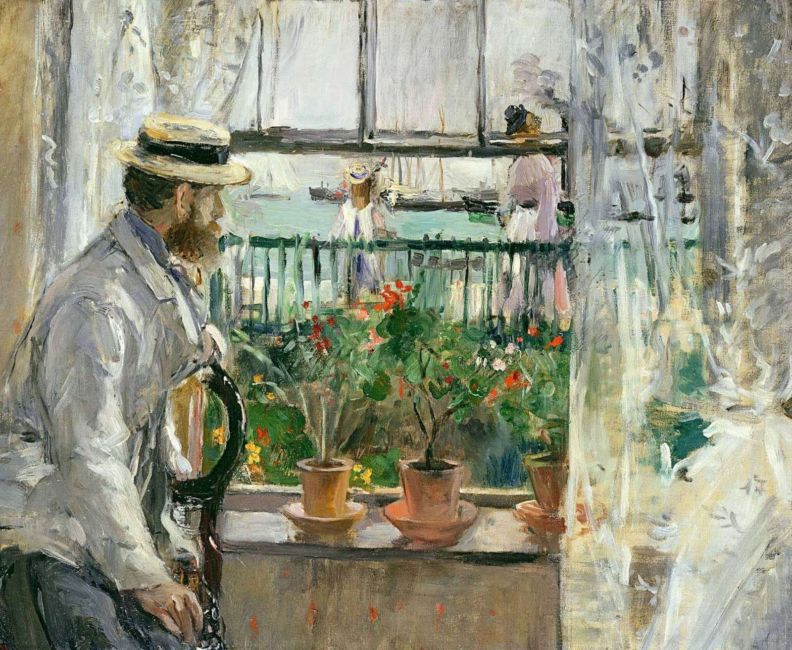 Obras del impresionismo - Eugene Manet en la Isala de Wight - Morisot