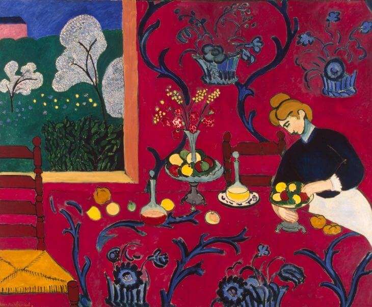 Pintura Fauvista - La habitación roja, Matisse