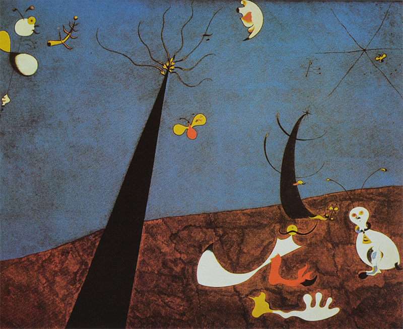 Surrealismo obras - Joan Miró - Diálogo de insectos