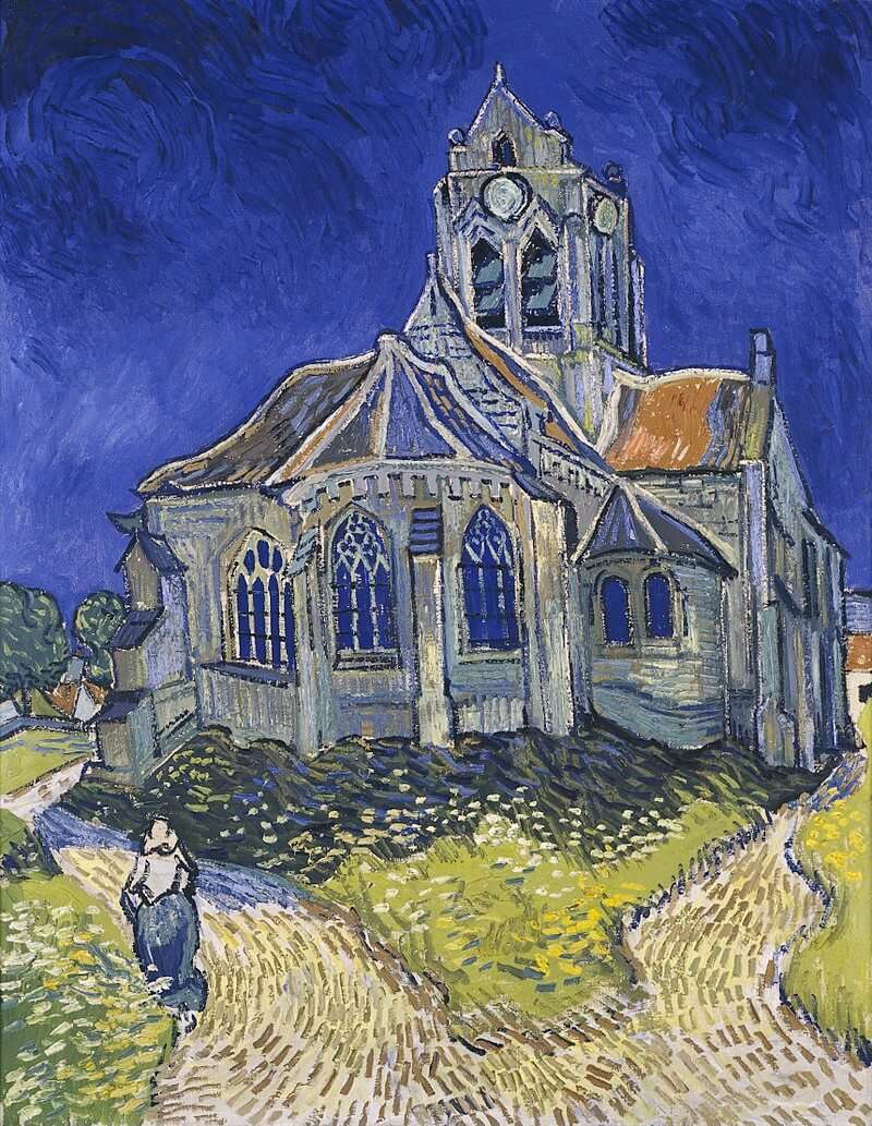 Impresionismo - La Iglesia de Auvers - Van Gogh