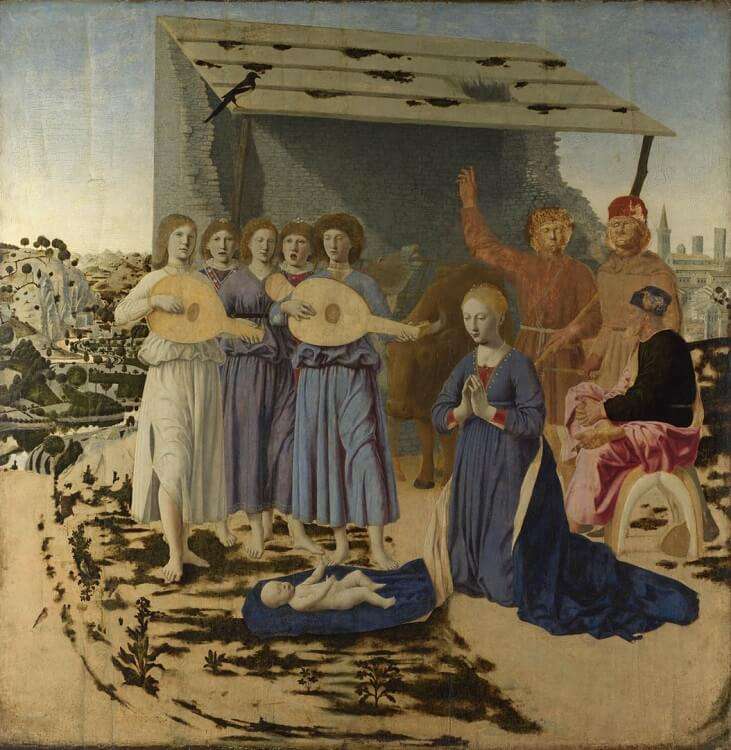 La natividad obra de Piero della Francesca