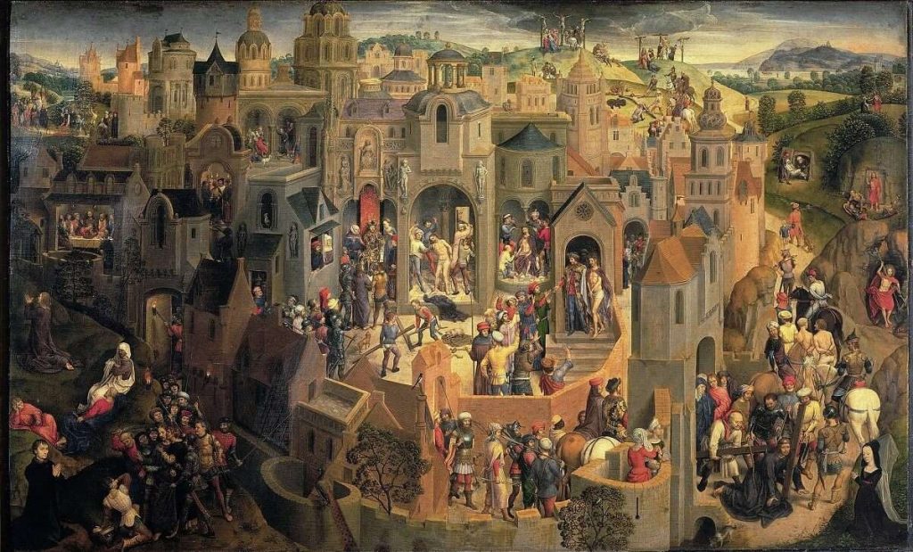 La pasión de Cristo, obra del renacimiento de Hans Memling.
