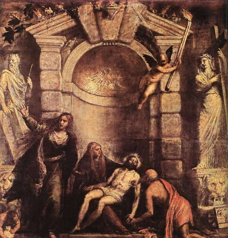 Obras de Tiziano - La piedad - Arte renacentista