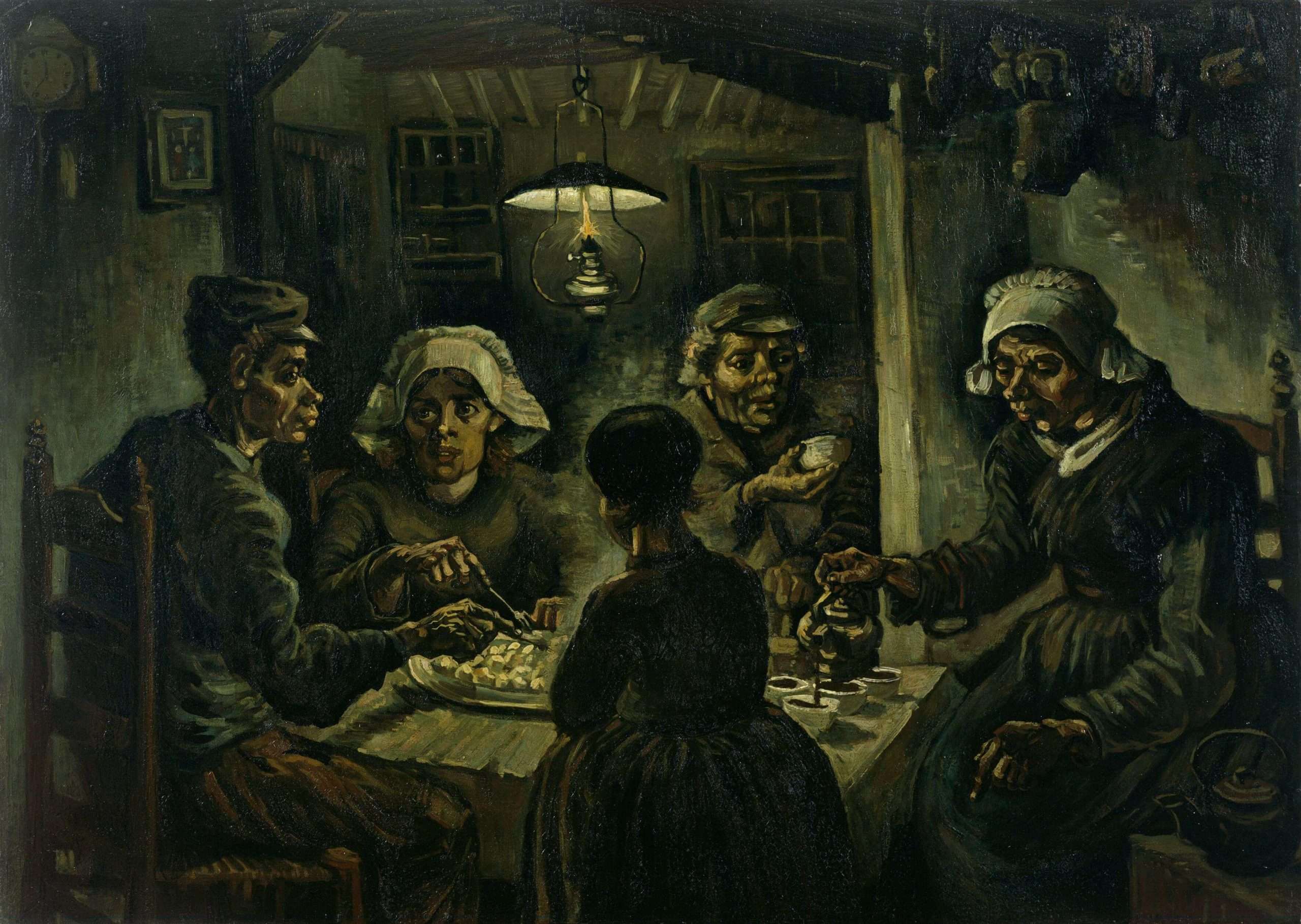 Pintura impresionista - Los Comedores de Patatas - Van Gogh