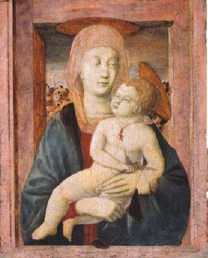 Madona con el Niño obra de Piero della Francesca