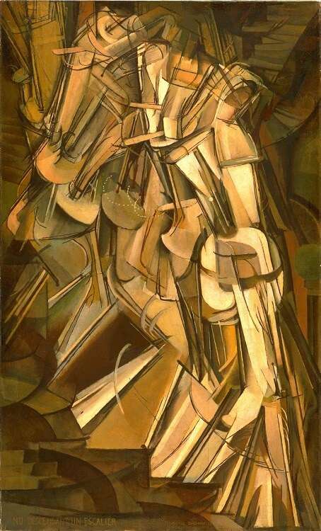obras Marcel Duchamp - Desnudo bajando un escalera 2