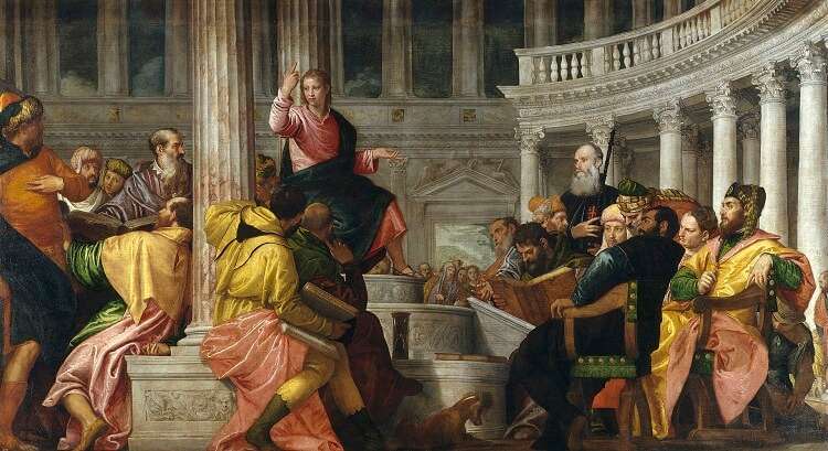 Pintores del Renacimiento - El verones - Disputa con los doctores en el templo