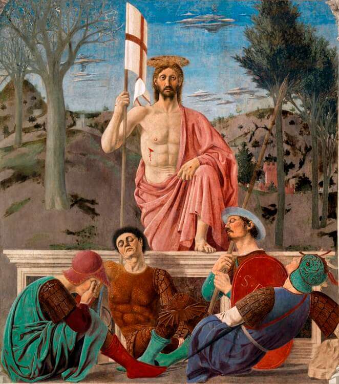 Pinturas Renacentistas - Resurrección de Cristo - Piero de la Francesca