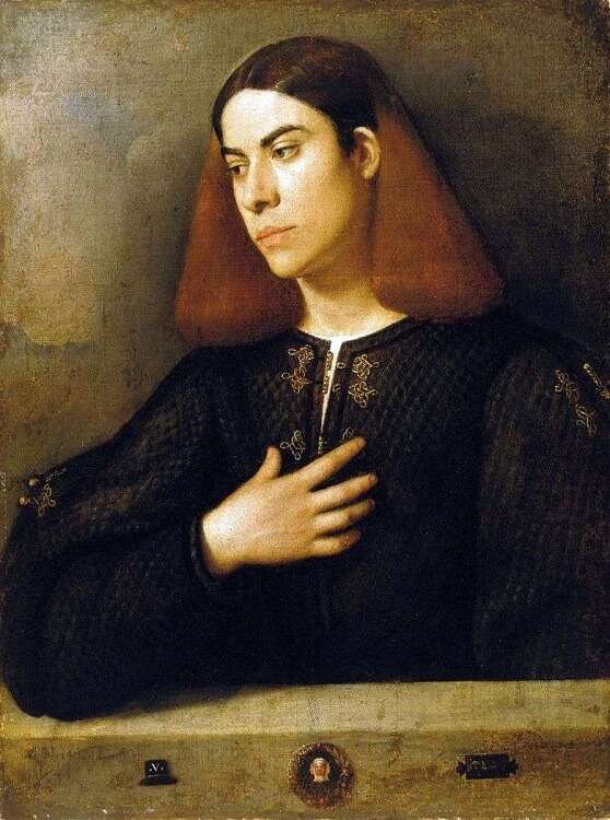 Retrato de Antonio Broccardo obras de Giorgione