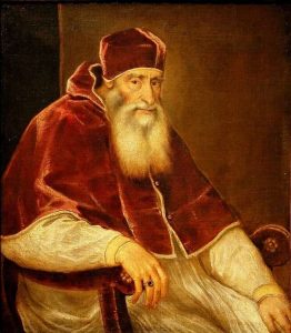 Obras del renacimiento - Tiziano - Retrato del Papa Paulo III