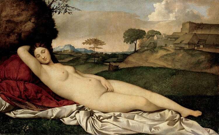 Venus Dormida obras de Giorgione