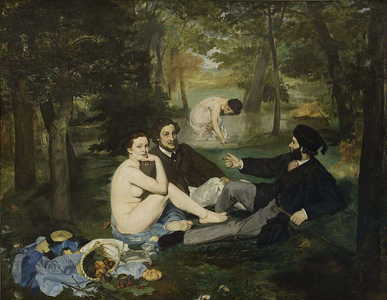 Cuadros Impresionistas - Edouard manet - la merienda campestre