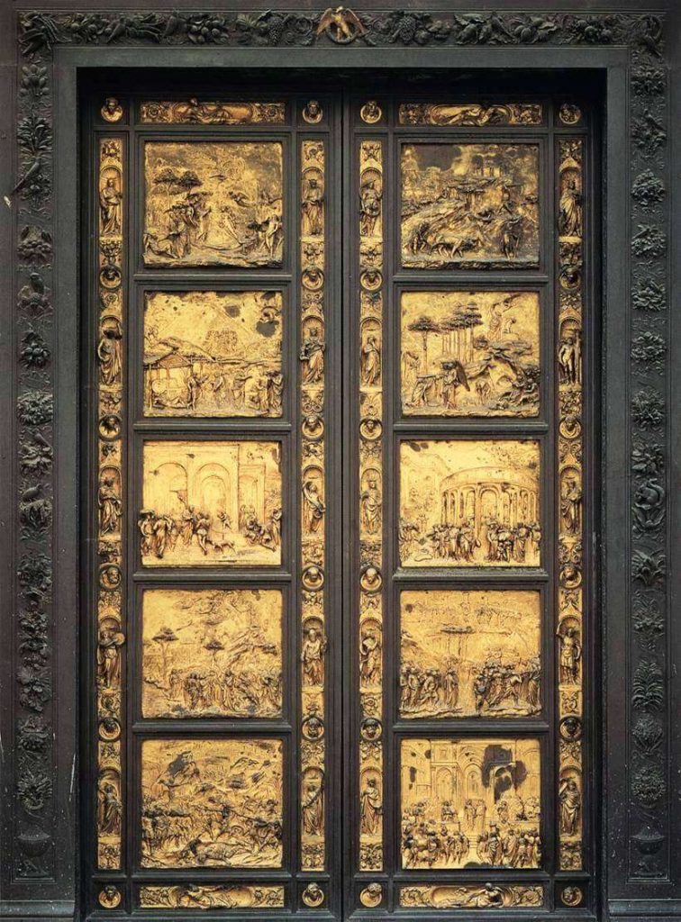 Ejemplos de la escultura Renacentista - Puerta baptisterio Florencia