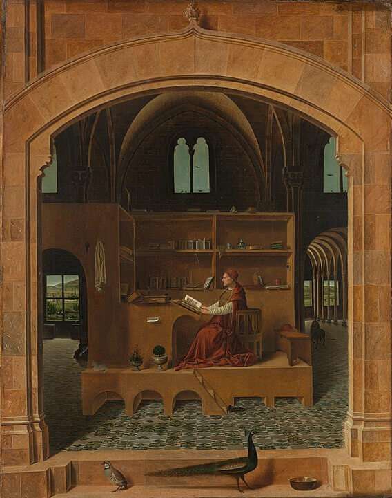 Obras de Antonello Da Messina - San Jerónimo en su estudio