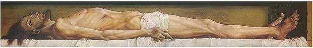El cuerpo de Cristo muerto, obra renacentista de Hans Holbein el joven. Pintura del renacimiento Alemán.
