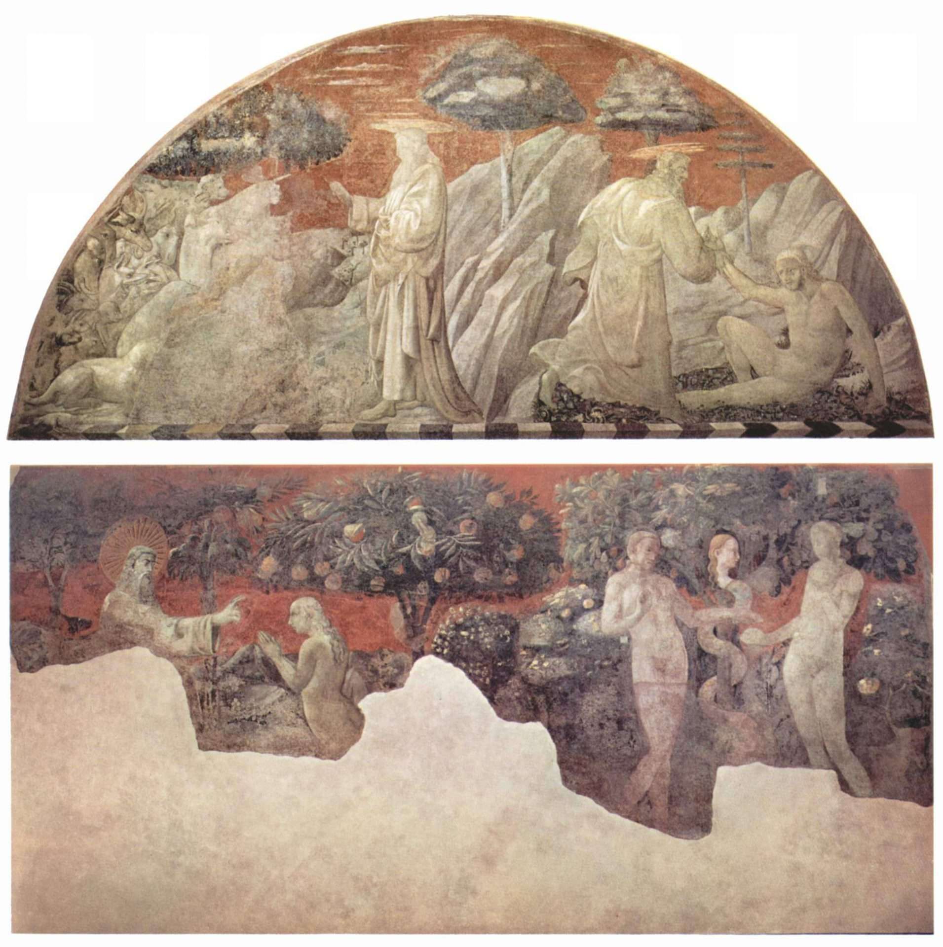 Imagen del fresco "Historias de Noé" de Paolo Uccello