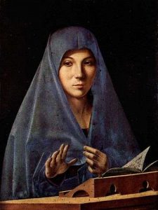 Obra La Virgen de la Anunciación de Antonello da Messina