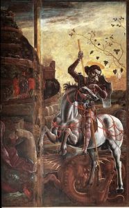 San Jorge matando el Dragón obra de Cosimo Tura