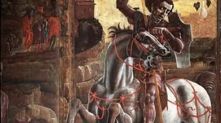 Pintura de la puerta del órgano de la catedral de Ferrera – Cosme Tura