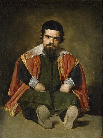 El bufón de Sebastián de Morra obra barroca de Diego Velázquez
