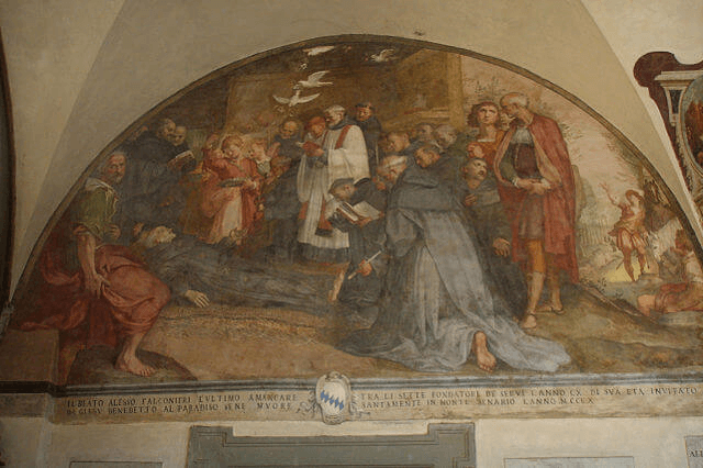 Frescos de la iglesia de san giovanni evangelista de el Corregio