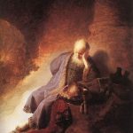 Jeremías lamentando la destrucción de Jerusalén – Rembrandt