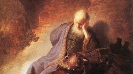Jeremías lamentando la destrucción de Jerusalén – Rembrandt