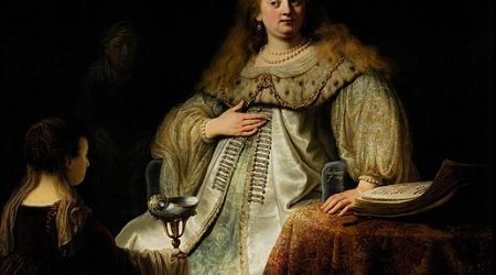 Judith en el banquete de Holofernes – Rembrandt