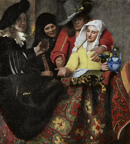 La alcahueta obra de Vermeer