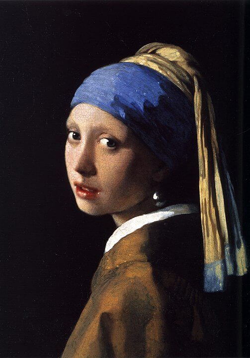 La Joven de la perla, obra del pintor Johannes Vermeer, pintura barroca Holandesa