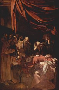 La muerte de la Virgen o la dormición de la Virgen obra de Caravaggio