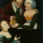 La pareja amorosa desigual – Lucas Cranach el Viejo