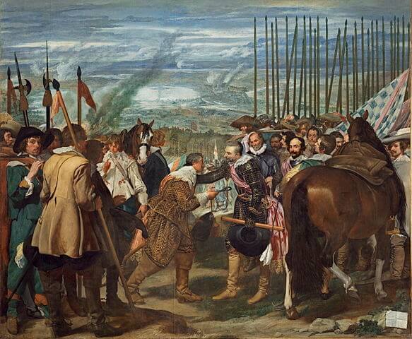 La rendición de Breda obras barrocas de Diego Velázquez comentario