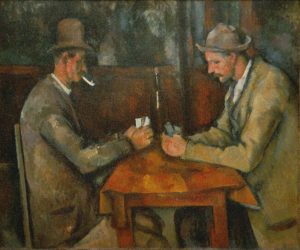 Los Jugadores de Cartas, pintura impresionista de Paul Cézanne