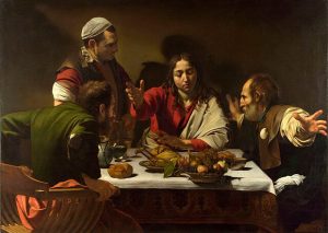 La cena de Emaus o Los discípulos de Emaus obra de Caravaggio